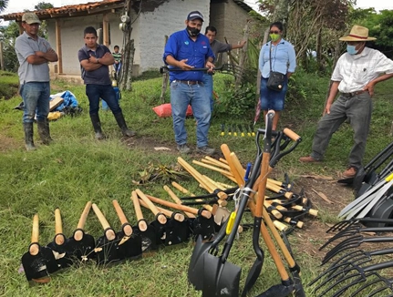 Agricultural tools donation