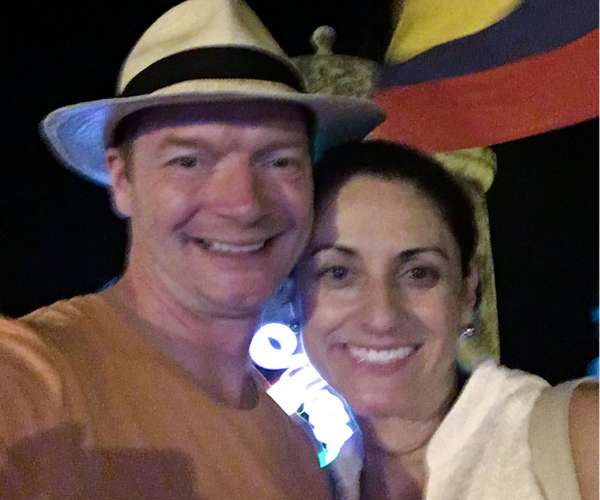 astrid with husband todd
